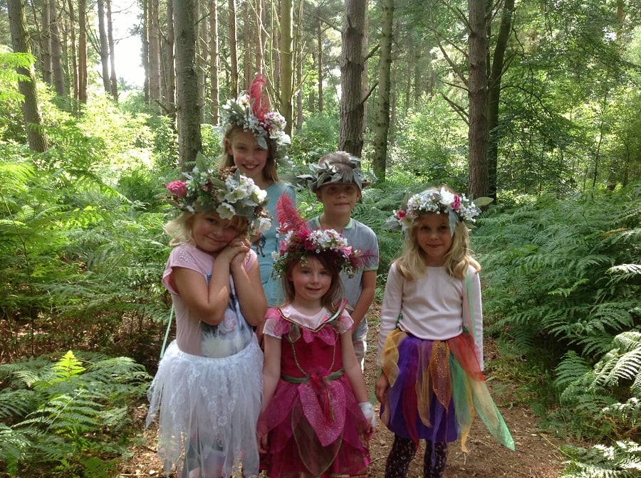 Jollydays - fairy friends for a birthday party on the trail